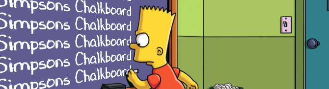 Simpsons Chalkboard font style text preview